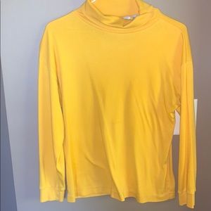 Yellow turtleneck